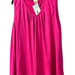 NWT Vibrant Pink Relaxed Tank Top